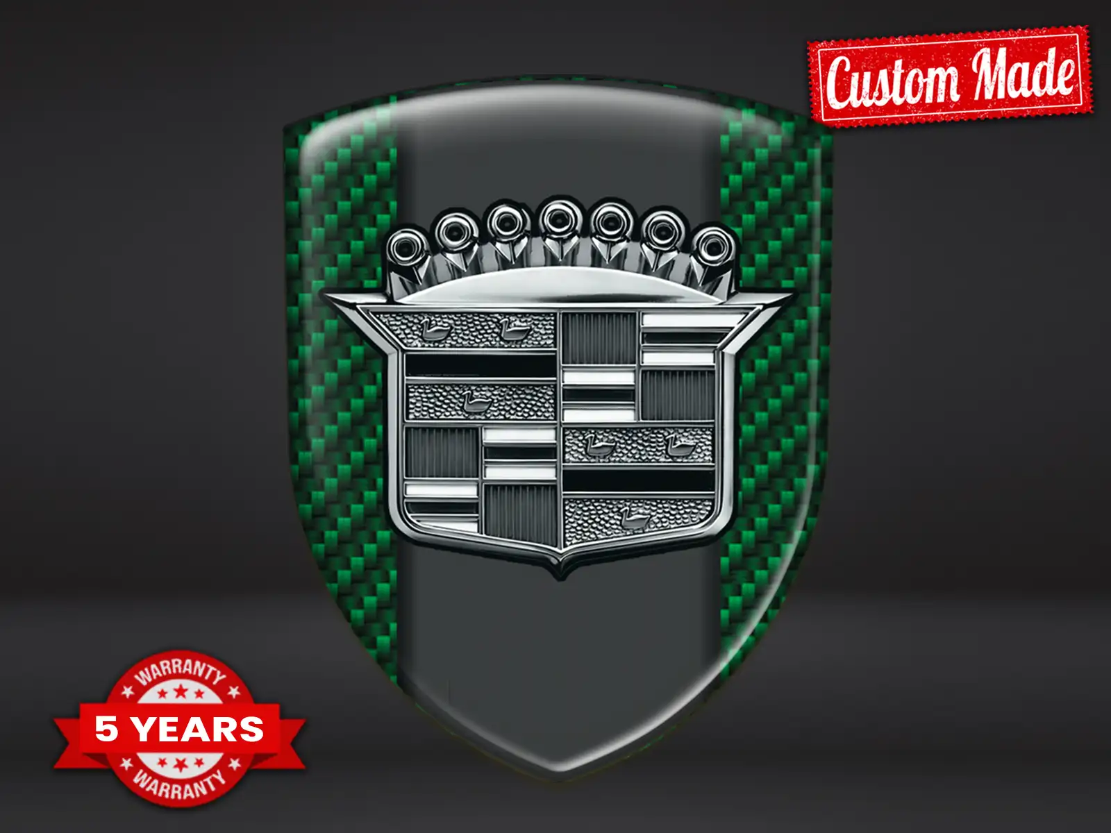Cadillac Emblème Silicone Course Premium Style Limité Bombé ST